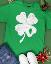 Illinois Map - Four Leaf Clover Classic T-Shirt apparel-classic-tshirt-lifestyle-back-69