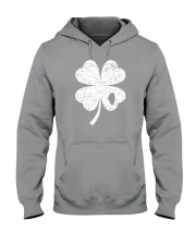 Illinois Map - Four Leaf Clover Hooded Sweatshirt tile