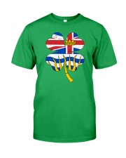 Flag British Columbia Four Leaf Clover Classic T-Shirt front