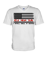 Flag Canada- Call It Home V-Neck T-Shirt tile