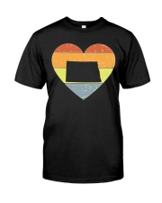 North Dakota - Heart Vintage Classic T-Shirt front