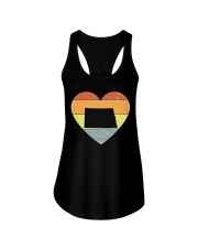 North Dakota - Heart Vintage Ladies Flowy Tank tile