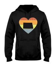 North Dakota - Heart Vintage Hooded Sweatshirt tile