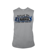Made In Michigan A Long Time Ago Sleeveless Tee tile