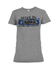 Made In Michigan A Long Time Ago Premium Fit Ladies Tee tile