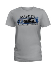 Made In Michigan A Long Time Ago Ladies T-Shirt tile