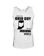 OHIO GUY IN INDIANA Unisex Tank tile