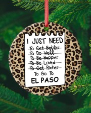 I Just Need To Go To El Paso Circle ornament - single (porcelain) custom-circle-ornament-single-porcelain-lifestyle-10