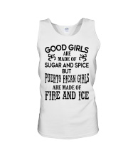 PUERTO RICAN GIRLS ARE MADE OF FIRE AND ICE Unisex Tank tile