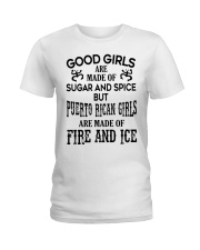 PUERTO RICAN GIRLS ARE MADE OF FIRE AND ICE Ladies T-Shirt tile