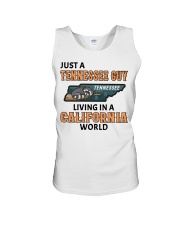 Tennessee Guy Living In California Unisex Tank tile