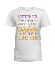 Scottish Girl- Be The Sunshine Ladies T-Shirt front