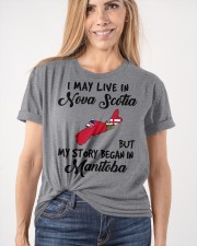 Began In Manitoba - Live In Nova Scotia Classic T-Shirt apparel-classic-tshirt-lifestyle-front-101