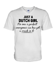 Dutch Girl - No One Is Perfect V-Neck T-Shirt tile