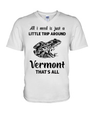 A Little Trip Around Vermont V-Neck T-Shirt tile