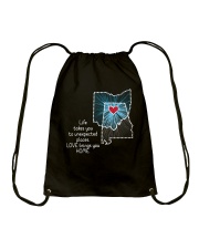OHIO ALABAMA LOVE BRINGS YOU HOME Drawstring Bag tile