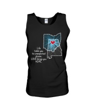 OHIO ALABAMA LOVE BRINGS YOU HOME Unisex Tank tile