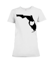 MAP OHIO IN FLORIDA Premium Fit Ladies Tee tile