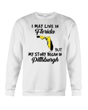 Began In Pittsburgh - Live In Florida Crewneck Sweatshirt tile