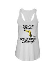 Began In Pittsburgh - Live In Florida Ladies Flowy Tank tile