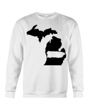 MAP PUERTO RICO IN MICHIGAN Crewneck Sweatshirt tile