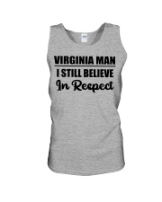 Virginia Man I Still Believe In Respect Unisex Tank tile
