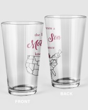 THE LOVE MOTHER AND SON MICHIGAN OKLAHOMA Pint Glass tile