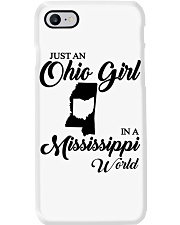 OHIO GIRL IN MISSISSIPPI Phone Case tile