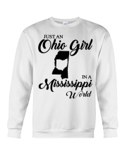 OHIO GIRL IN MISSISSIPPI Crewneck Sweatshirt tile