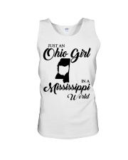 OHIO GIRL IN MISSISSIPPI Unisex Tank tile