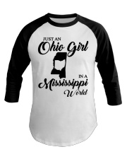 OHIO GIRL IN MISSISSIPPI Baseball Tee tile