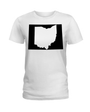 MAP OHIO IN COLORADO Ladies T-Shirt tile