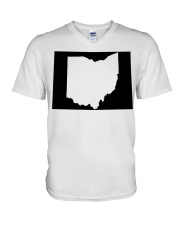 MAP OHIO IN COLORADO V-Neck T-Shirt tile