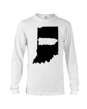 MAP PUERTO RICO IN INDIANA Long Sleeve Tee tile