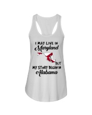 Began In Alabama - Live In Maryland Ladies Flowy Tank tile
