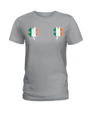 Ireland Flag - Four Leaf Clover Ladies T-Shirt tile