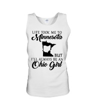 OHIO GIRL LIFE TOOK ME TO MINNESOTA Unisex Tank tile
