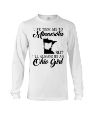 OHIO GIRL LIFE TOOK ME TO MINNESOTA Long Sleeve Tee tile
