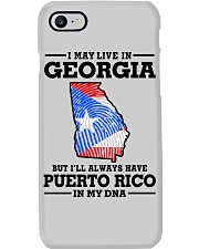 LIVE IN GEORGIA PUERTO RICO IN MY DNA Phone Case tile