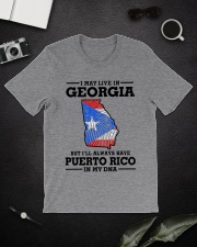 LIVE IN GEORGIA PUERTO RICO IN MY DNA Classic T-Shirt lifestyle-mens-crewneck-front-16