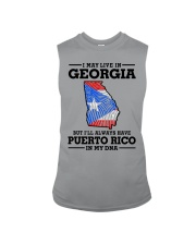 LIVE IN GEORGIA PUERTO RICO IN MY DNA Sleeveless Tee tile