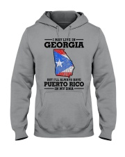 LIVE IN GEORGIA PUERTO RICO IN MY DNA Hooded Sweatshirt tile