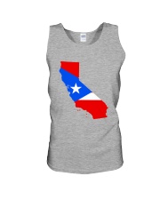FLAG PUERTO RICO IN CALIFORNIA Unisex Tank tile
