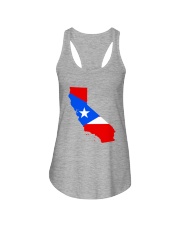 FLAG PUERTO RICO IN CALIFORNIA Ladies Flowy Tank tile