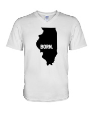 Illinois - Born V-Neck T-Shirt tile