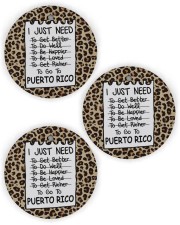 I Just Need To Go To Puerto Rico Circle Ornament (Wood tile