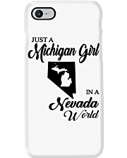 MICHIGAN GIRL IN NEVADA Phone Case tile