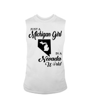 MICHIGAN GIRL IN NEVADA Sleeveless Tee tile
