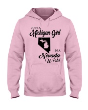 MICHIGAN GIRL IN NEVADA Hooded Sweatshirt front