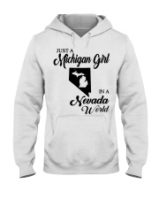 MICHIGAN GIRL IN NEVADA Hooded Sweatshirt tile